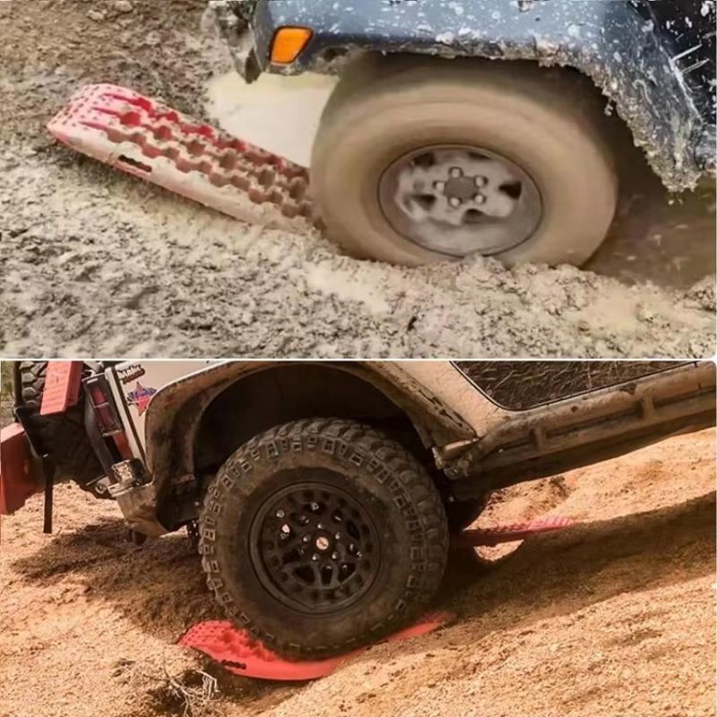 Traction Boards for Self-Recovery  1/2 Pack Sand Rails Snow Tracks Recovery Boards Provide Tire Grip Aid To Free Cars/Trucks