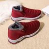 Winter old Beijing cloth shoes men's and women's velvet thickened middle and old walking shoes warm non-slip cotton boots snow boots