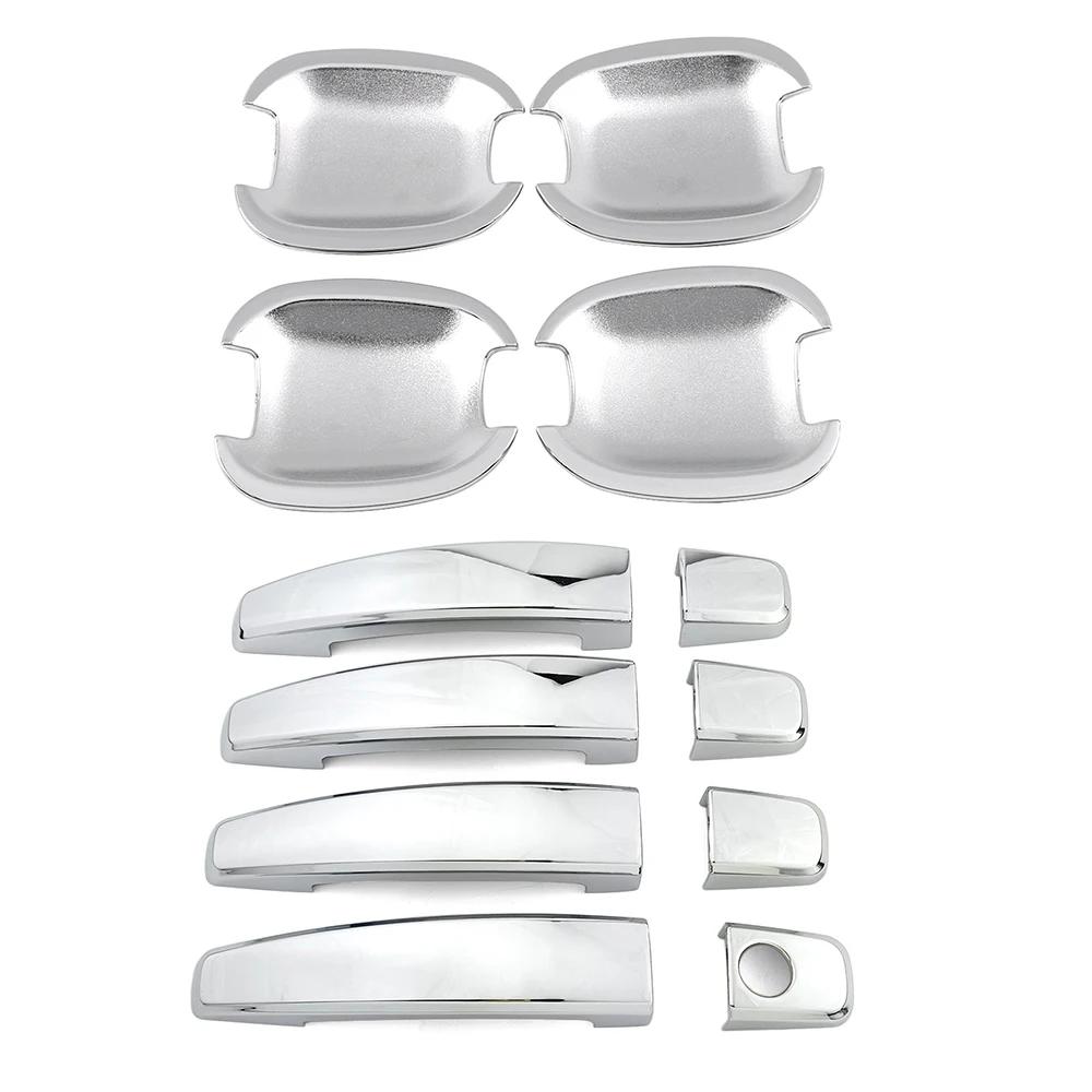 For Chevy Chevrolet Camaro 2009-2015 Chrome Door Handle Covers & Door Bowl Covers Car Styling Decorate 2010 2011 2012 2013 2014