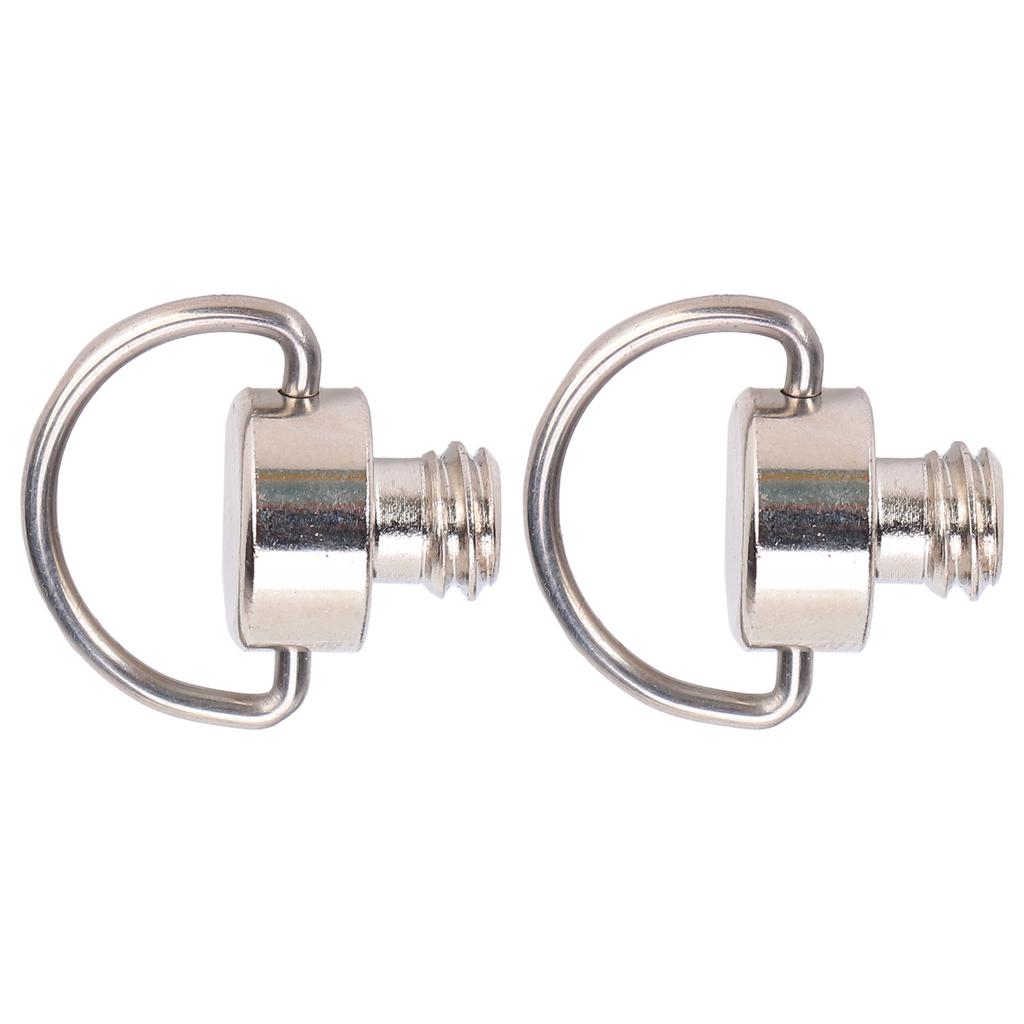 2pcs 1 4 Inch DRing Stainless Steel Camera Screw for Tripod Monopod Quick Release Plate