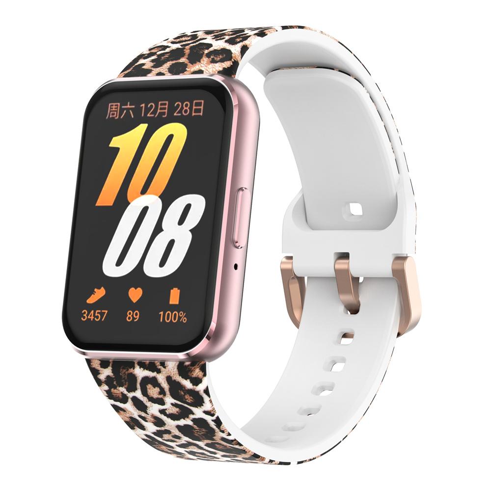 Pulseira para Samsung Galaxy Fit 3 Relógio Estampado Silicone Banda Universal Mulheres Pulseira Externa Banda Universal para Samsung Galaxy Fit3