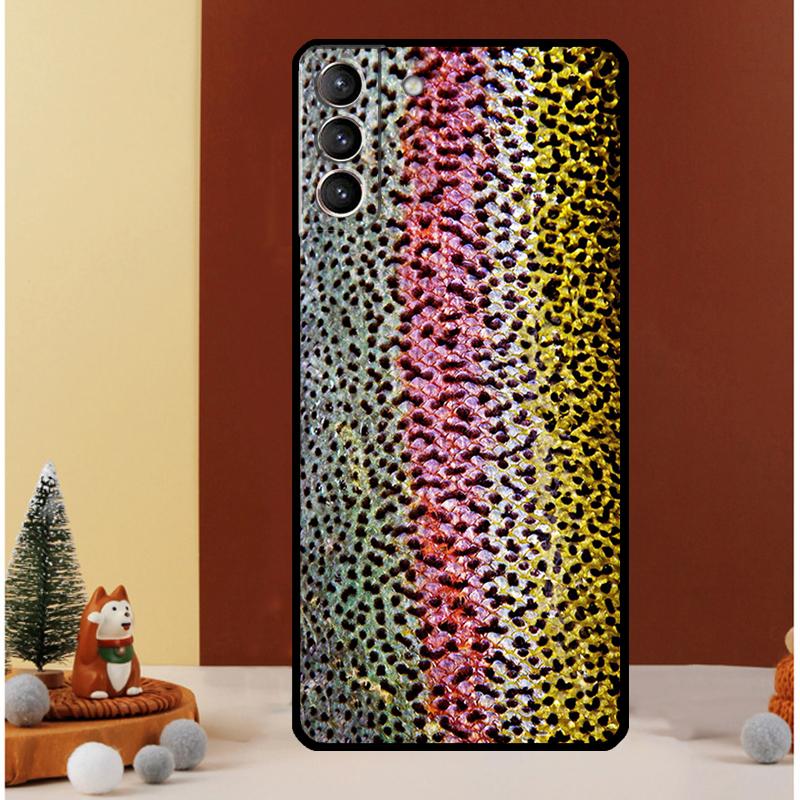 Brown Trout Fly Fishing Case For Samsung Galaxy S24 Ultra S23 S22 S21 S20 FE Note 20 S8 S9 S10 Note 10 Plus Cover