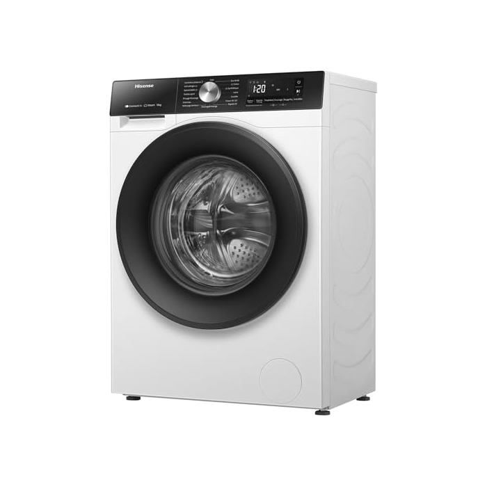Machine À Laver - Hisense - WF3S1043BW3 - 10,5 Kg - Wi-Fi - Vapeur 99,9% - Classe A