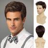 Mens Short Wig Realistic Natural Look Change Hairstyle Full Head