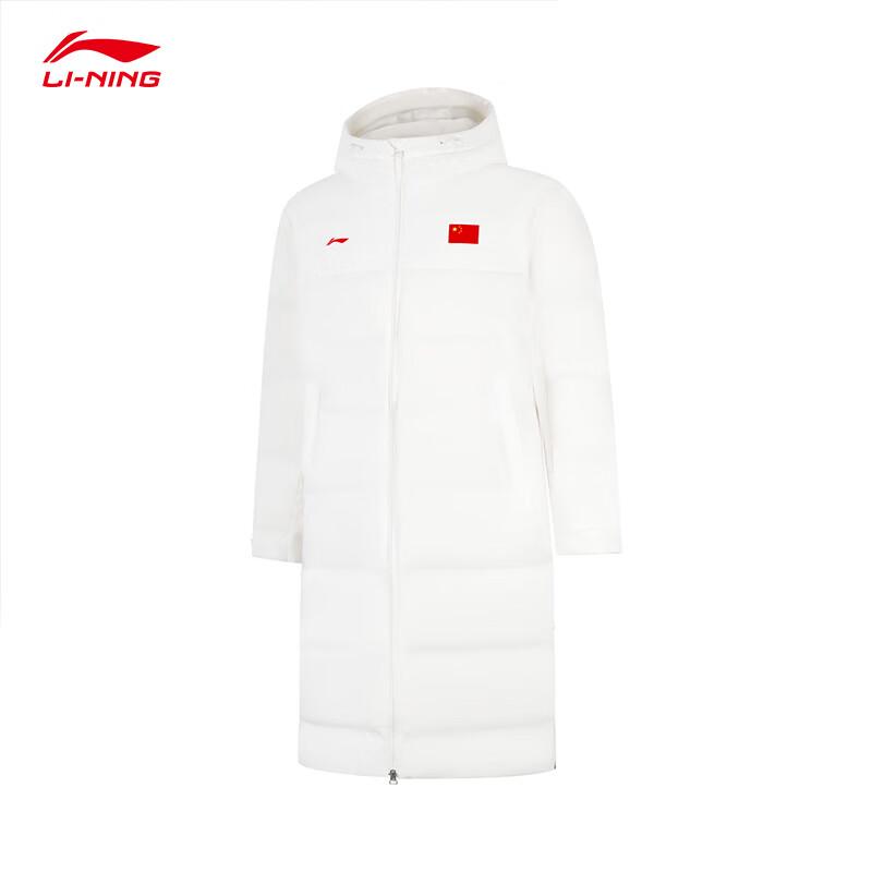 Унисекс длинная пуховая куртка с капюшоном Li-Ning Серия Glory 2025 2XL