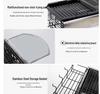 Portable Outdoor Folding Charcoal Barbecue Grill Rack