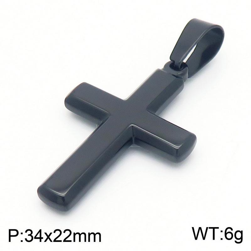 2025 Ювелирный крест Мужская подвеска-ожерелье Геометрический Многоцветный Парный Универсальное Ожерелье Аксессуары