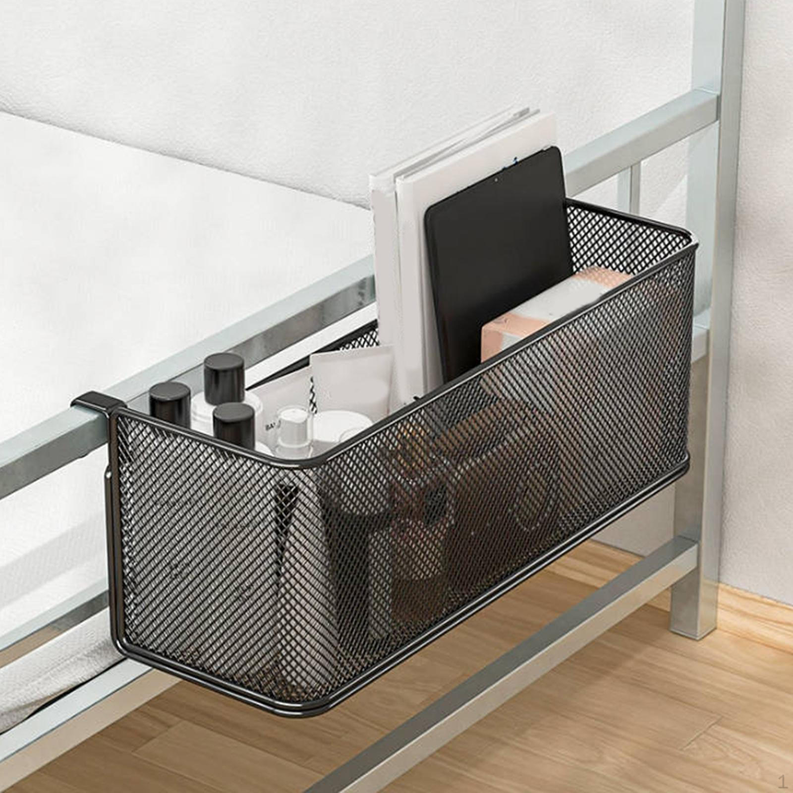 

Прикроватная полка подвесная корзина органайзер для хранения вещей для дома Black