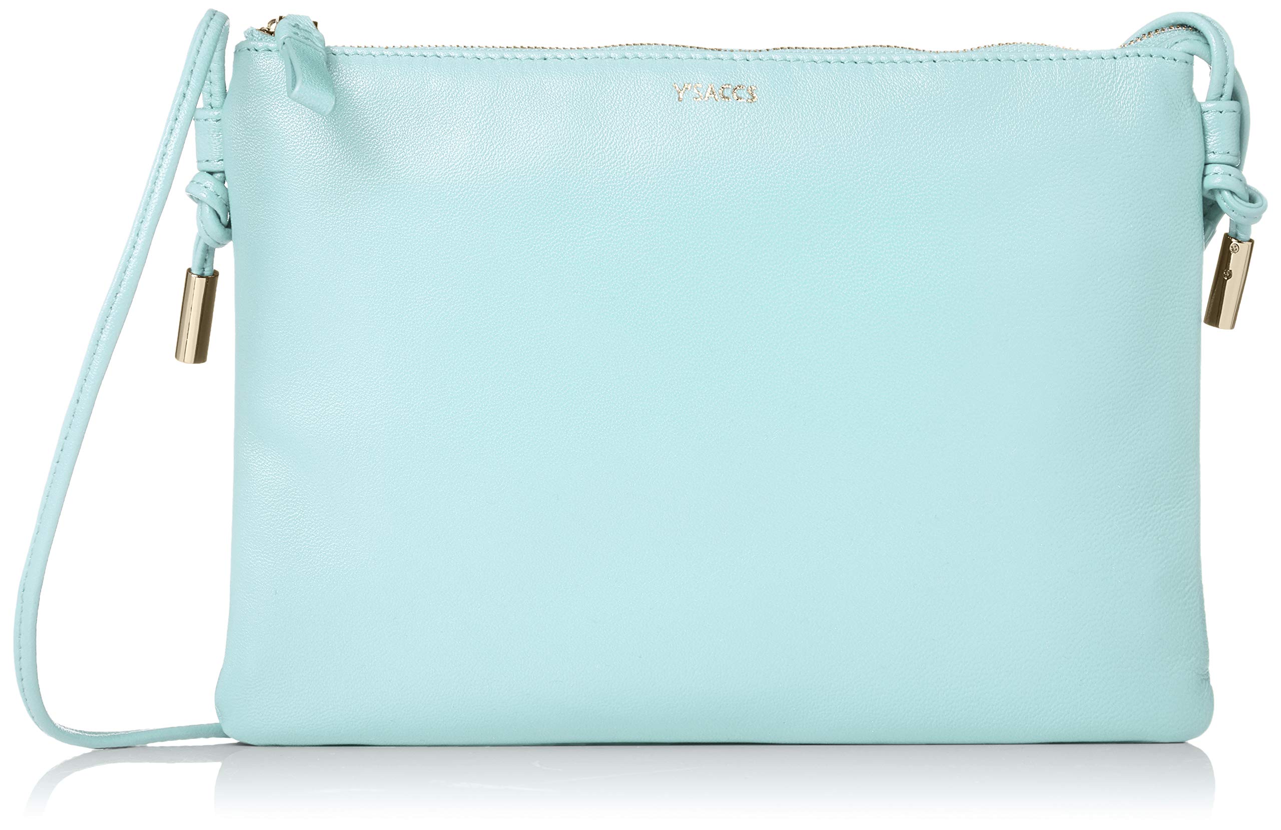 

Итальянская овечья кожа тонкая сумка через плечо Светло-голубая [Исаак] Y92-07-01