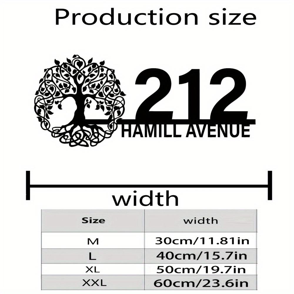 

Custom Metal Sign Tree Shape Personalized Wall Art Durable Matte Finish Easy Install Home Garden Restaurant Decor 30cm