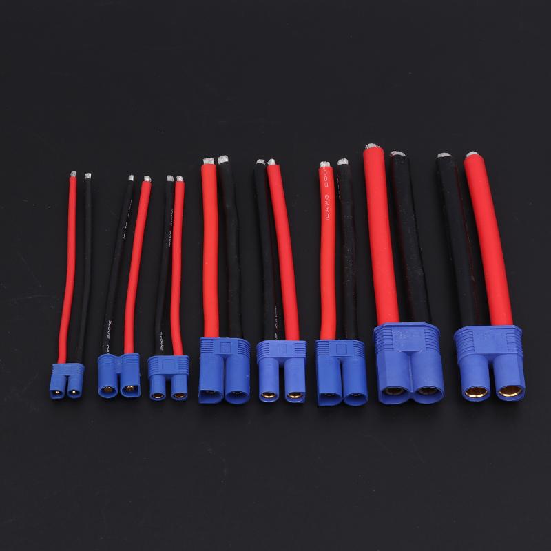 Ec2/3/5/8 Male/Female Plug Jack Wire Connector Battery Connector For Car Rc Battery Toys Charging Adapter Diy Lipo Battery Parts