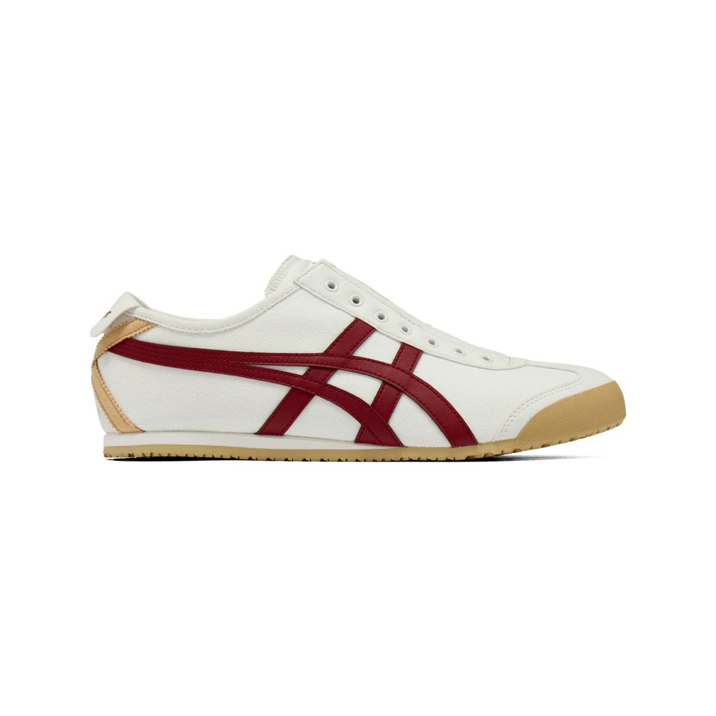 Onitsuka Tiger Mexico 66 Slip-On Fashion Comfortable Classic Versatile Lifestyle Casual Shoes Unisex sneaker Off-White Deep-Red 1183A360-131