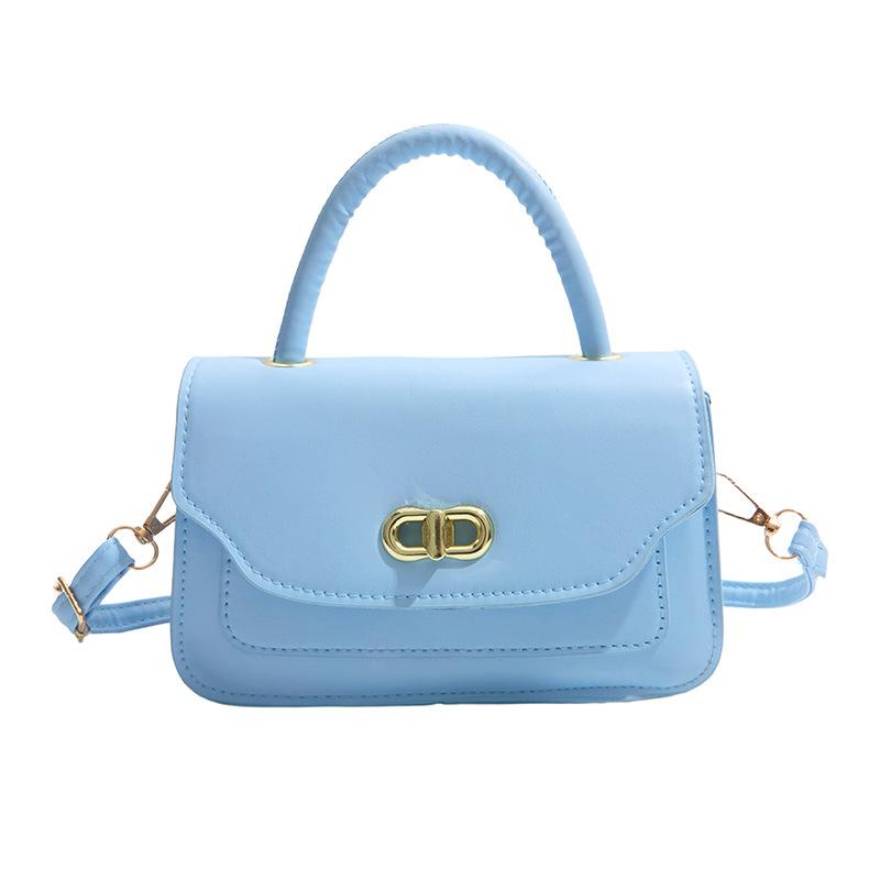 

New bag portable women s texture niche design simple work commute shoulder messenger bag синій