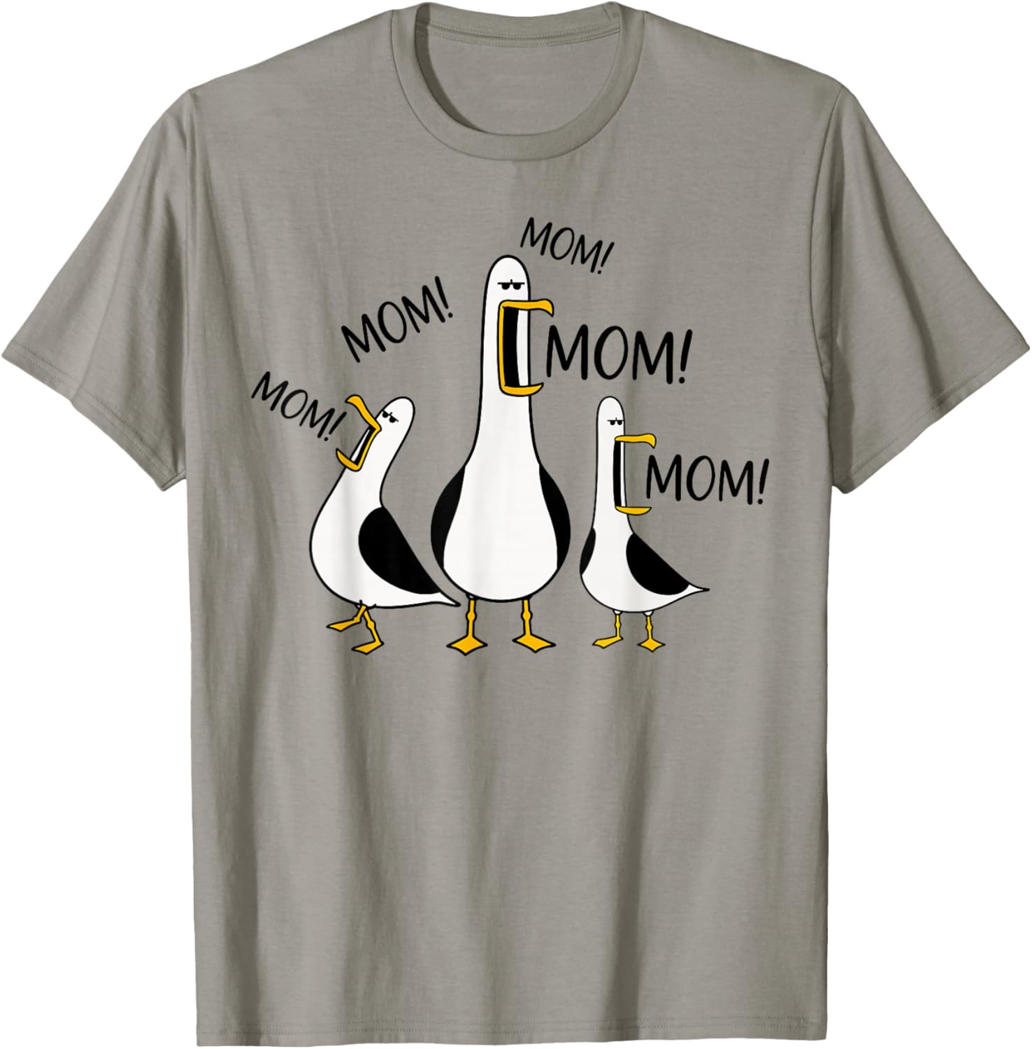 Funny Seagull Mom Mothers Day Mama Seagulls T-Shirt S