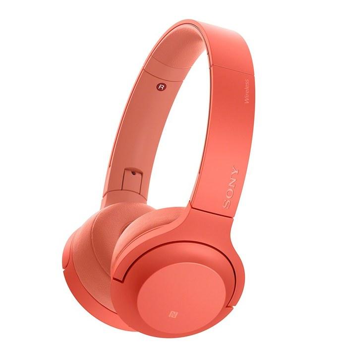 Sony h.ear on 2 Mini Wireless WH-H800: Bluetooth/Hi-Res, 24hr Battery, On-Ear, with Mic, 2017 Model, 360 Reality Audio, Twilight Red