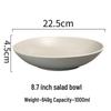 ZISIZ Simple Ceramic Salad Bowl Set