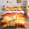Fiery Horse with Warrior. Bedding Sets Duvet Cover Sets Duvet Covers Pillowcases(1 * Duvet Cover 2 * Pillowcases Without Duvet Insert)