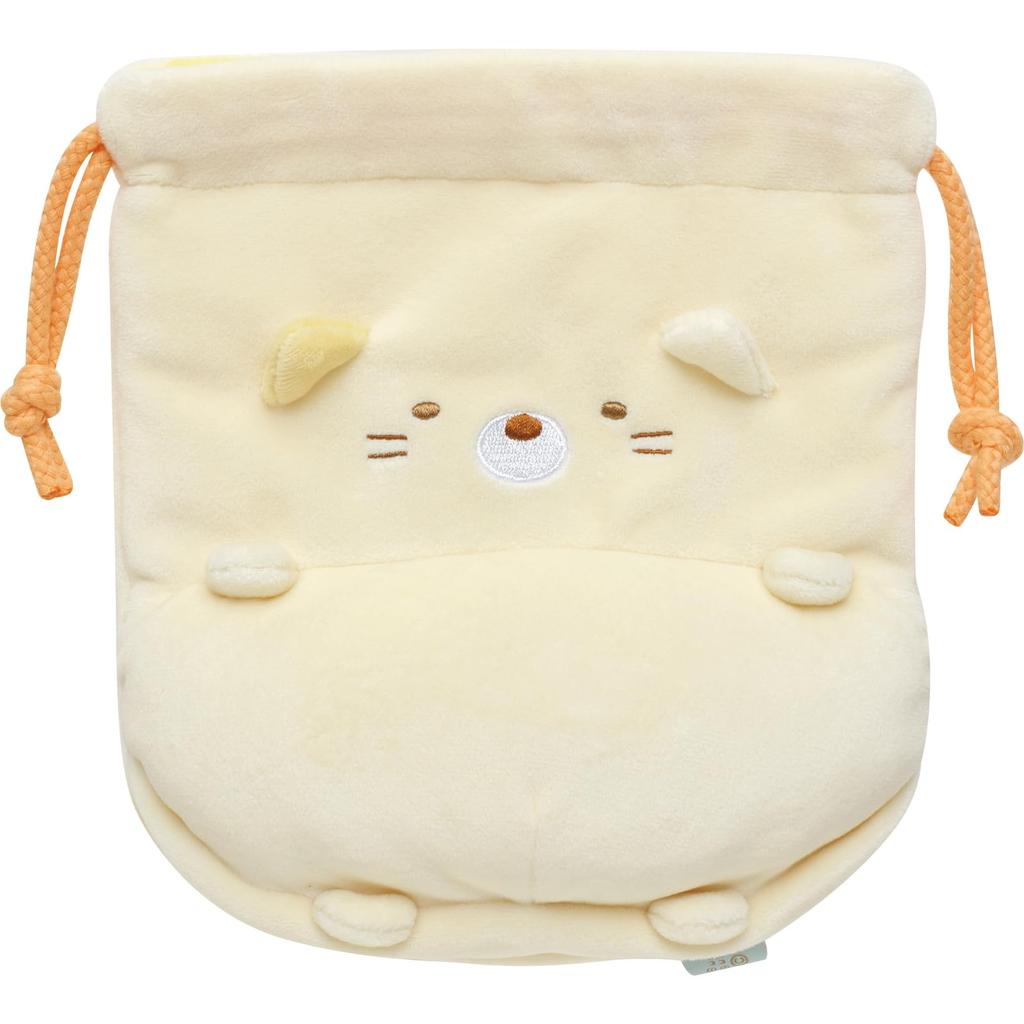 Sumikkogurashi Pom Poko Kyom Plüsch Kordelzugbeutel Katze CA44904 San-X