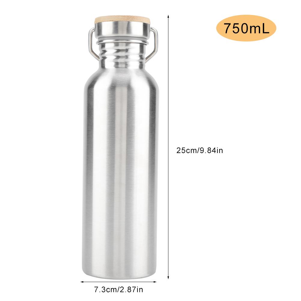 Stainless Steel Outdoor Portable Water Cup Drink Bottle Travel Mug 750mL