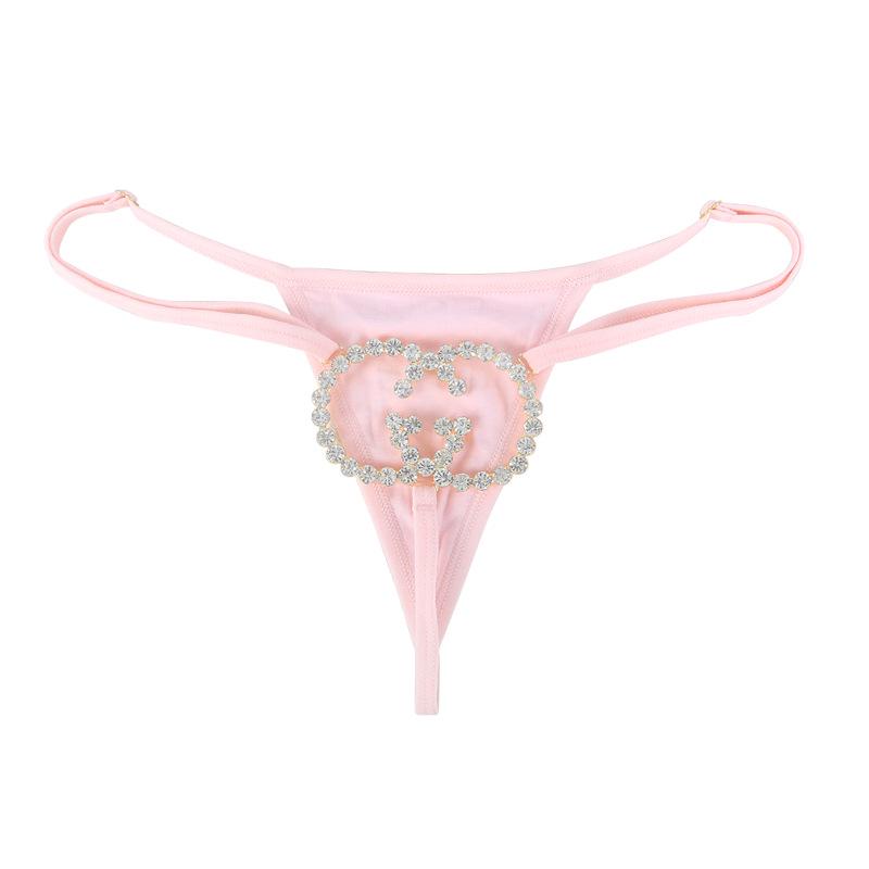 Custom Rhinestone Letter Body Chain Thong - Party & Nightclub Wear