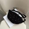 Strip breast bag women 2025 fashion strawberry print small satchel small fresh casual versatile shoulder bag