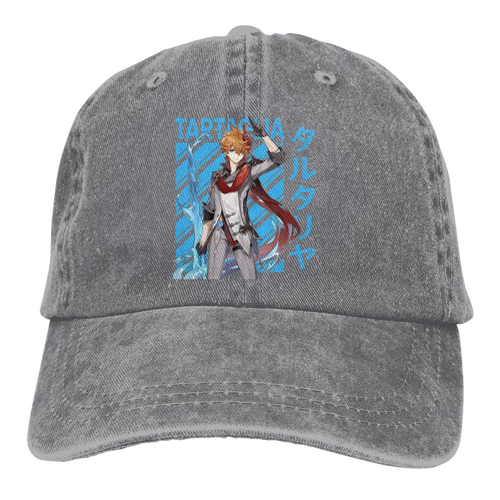 Berretti da Baseball Tartaglia Berretto con Visiera Gioco Genshin Impact Paimon Cappelli Parasole per Unisex
