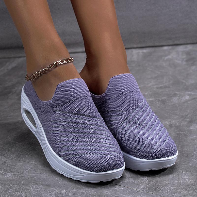 MAEDEF Shoes Women Platform Wedge Women's Half Slippers Casual Shoes Lightweight Women Sneakers Ladies Walking Slippers