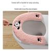 Thickened U-Shaped Puppy Paw Waterproof Toilet Seat Cushion