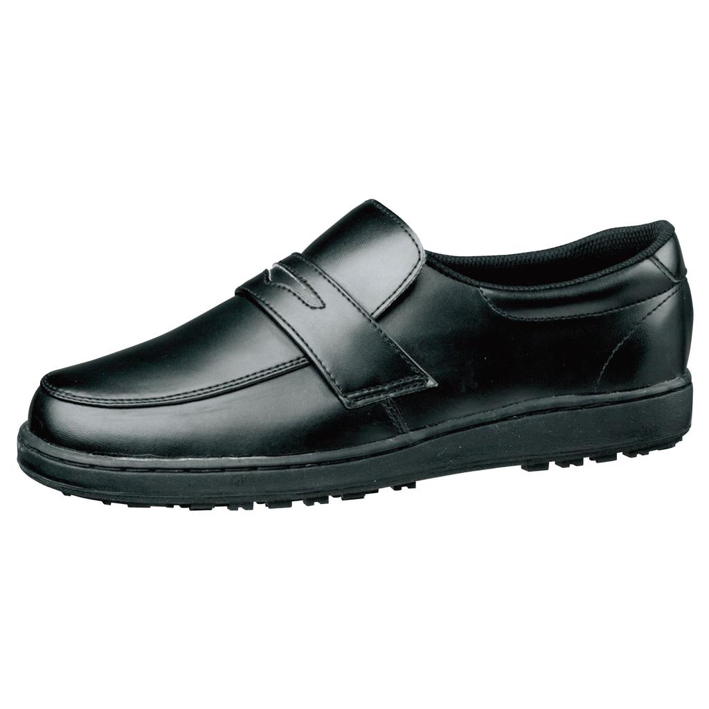 Midori Anzen High Grip Unisex Loafer Work Shoes H230D Size Black, 23.0cm