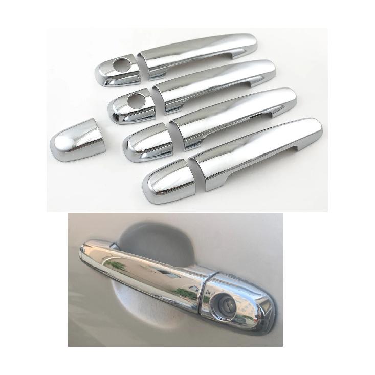 Car ABS Chrome Accessories Plated Door Handle Bowl Cover Trim Paste Style For Toyota Yaris Vitz Hatchback 2006 2008 2012 2013