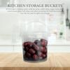 10Pcs Multipurpose Storage Buckets Sealed Plastic Containers for Food Kitchen Storage Portable Grains Supply
