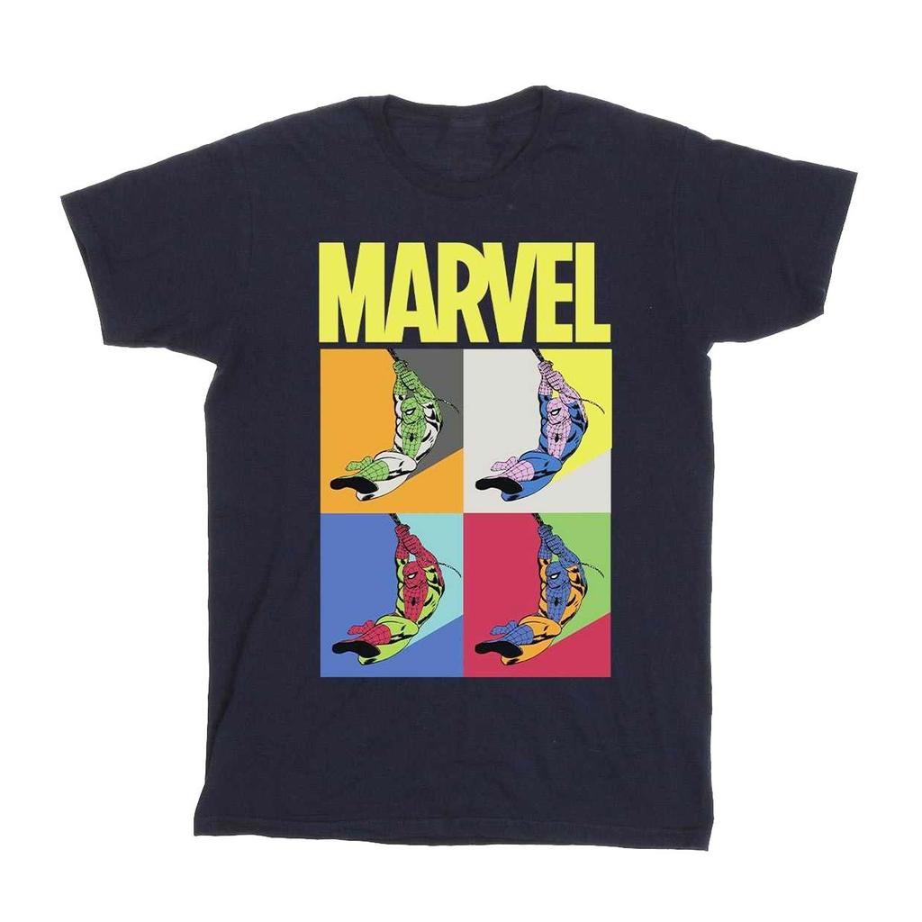 Marvel Mens Spider-Man Pop Art T-Shirt