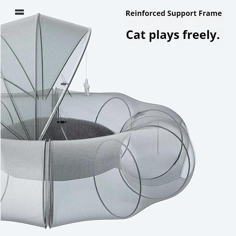 Cat Tunnel Cat's Nest Donut Passage Crawling Dodging House Rolling Dragon Maze Drilling Toy Sleeping