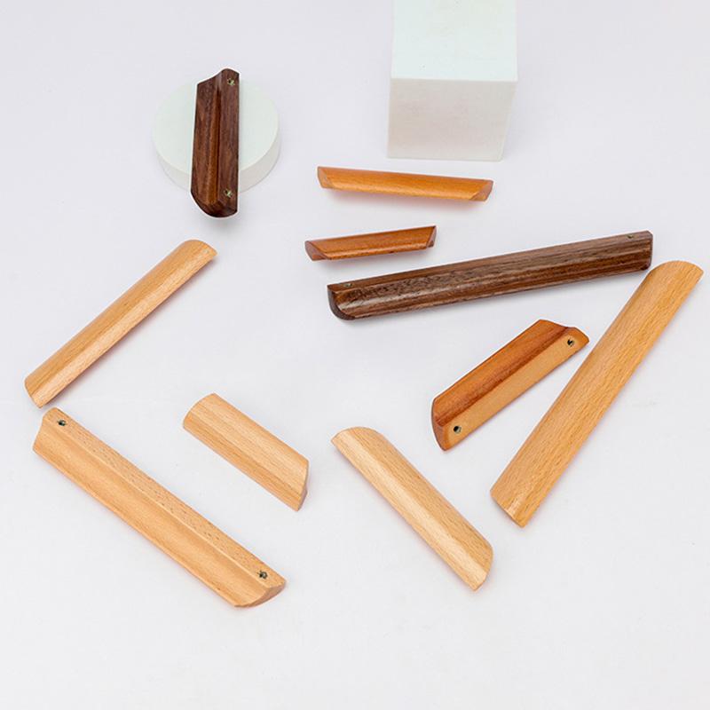 1 Stück Schubladengriffe Nordische Türgriffe Umweltfreundliche Holzbeschläge Schrankknauf mit Befestigungsschrauben Schrankgriffe Küche