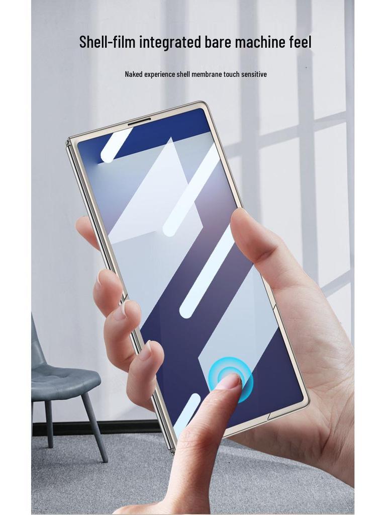 Samsung Z Fold7 Wristband Stand Case - Solid Color, Advanced Protection, Full Coverage, Business Style.