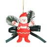 Christmas Ornament Small Boot Mitten Santa Snowman Gingerbread Man Xmas Tree Hanging Ornament Holiday Decorative Car Pendant for Wall Window Decor
