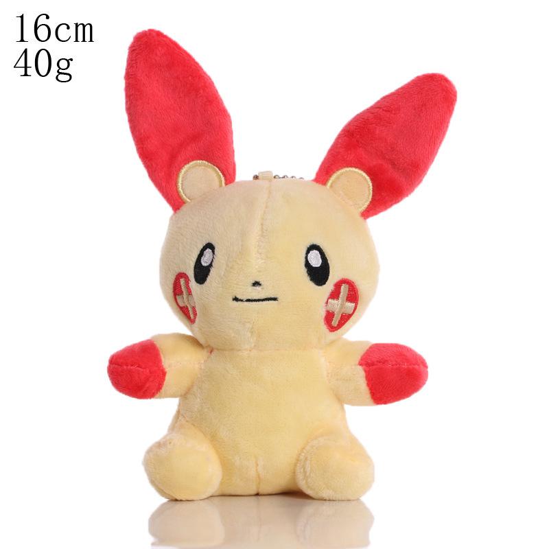 Conjunto de Chaveiros de Pelúcia Pokémon: Squirtle, Charmander, Psyduck, Bulbasaur & Pikachu