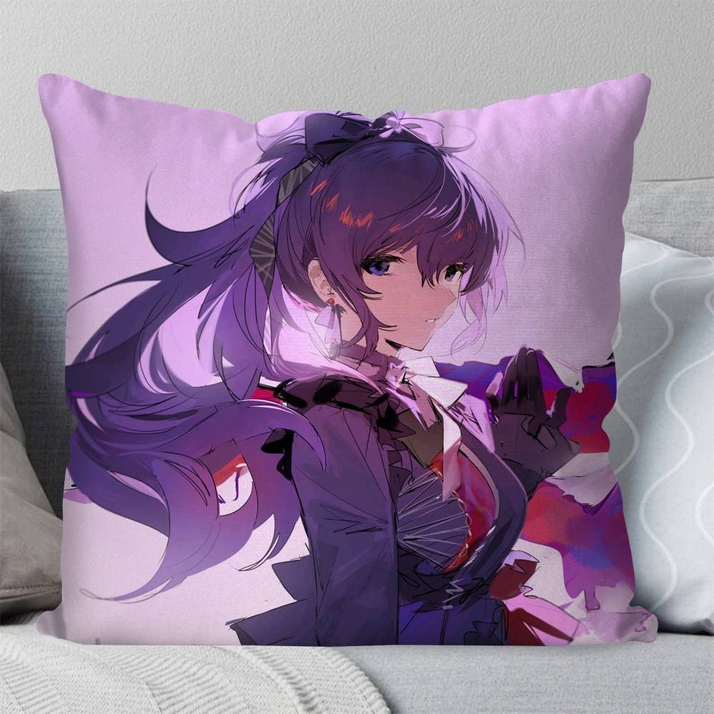 Mafuyu Asahina Anime PProject Pillow Case Fashion Square Pillowcase Bedroom Sofa Room Ins Decoration Leisure