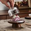 Bamboo Mini Dessert Display Stand with Dome Cover