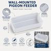 5pcs Automatic Hanging Bird Feeder Drinker Wall-mounted Pigeon Feed Trough  Aviary