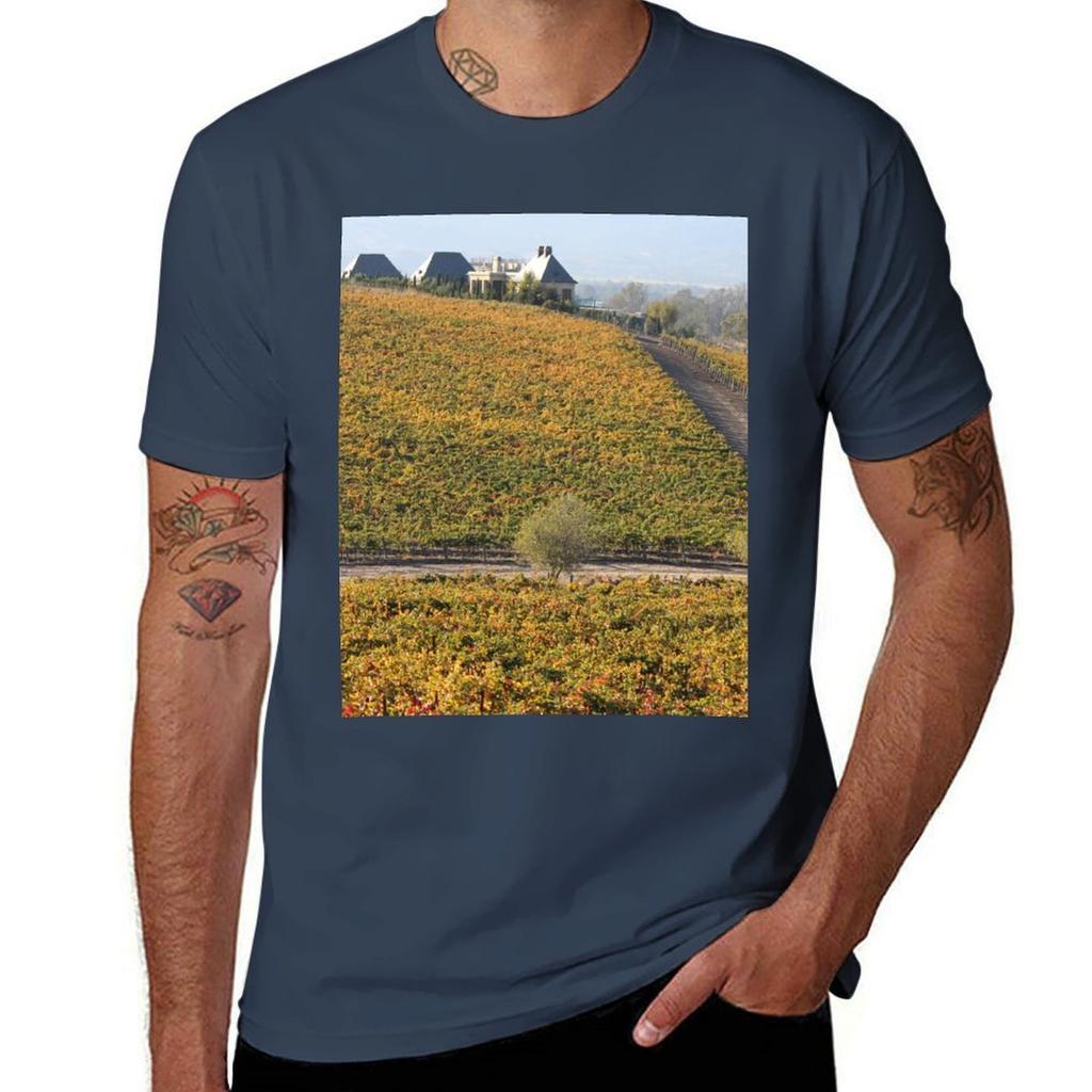 Vineyards in Sonoma County TShirt Sports Basic Short Sleeve TShirt