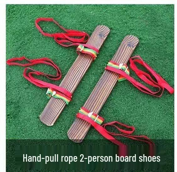 Teamwork Wooden Clogs for Plank Racing - Fun Sports Props