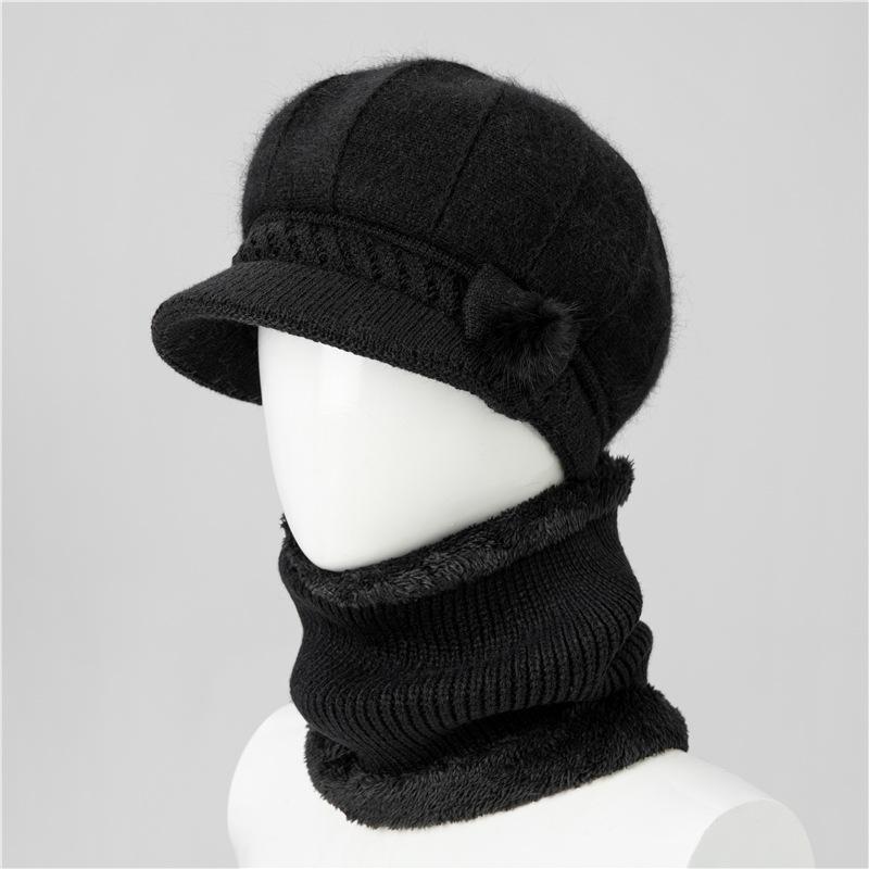Ladies Hat New Autumn and Winter Wool Hat Thermal Cap Cotton Hat