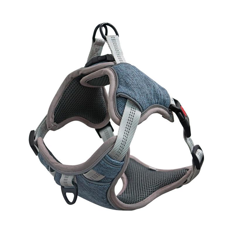 

Товары для питомцев Улучшенная версия Седло Нагрудный и спинной ремень Новый сетчатый жилет Светоотражающий нагрудный и спинной поводок XL