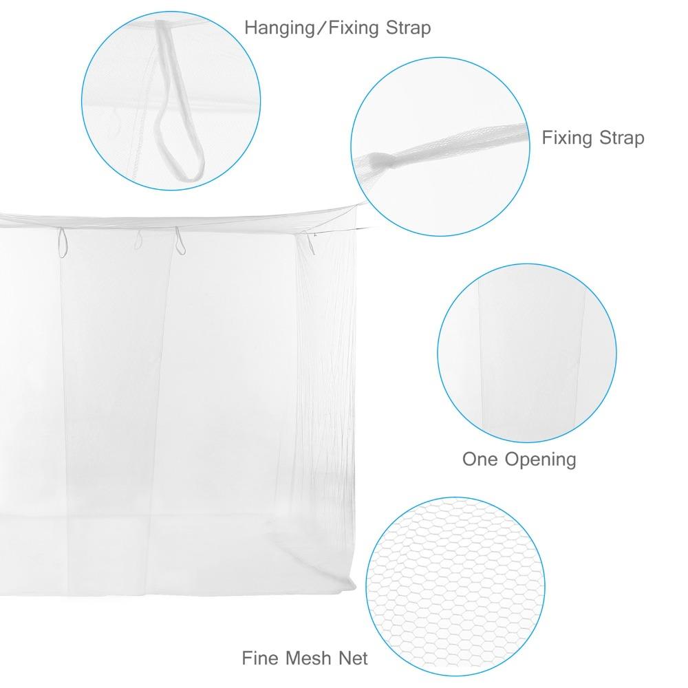 Thin Mesh Netting Insect Mesh Tent 4 Corners Rectangular Mosquito Mesh  Home Use