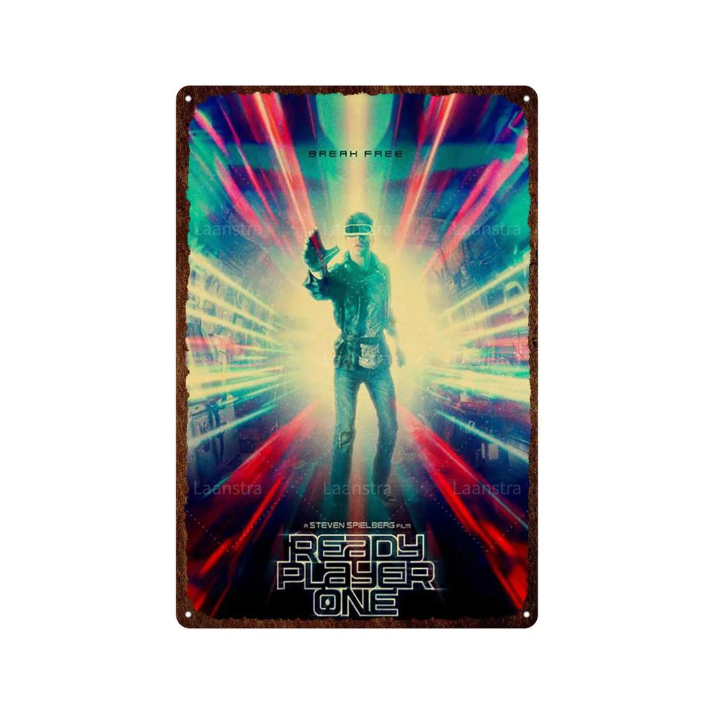 Ready Player One Retro Movie Tin Sign Poster Bar Home Decoration Metal Sign Plaque Decoration Wall Art Decor For Decorating