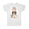 Baby Shih Tzu Pet Dog Animal Lovely Pastel Colors Newborn Shower T Shirt