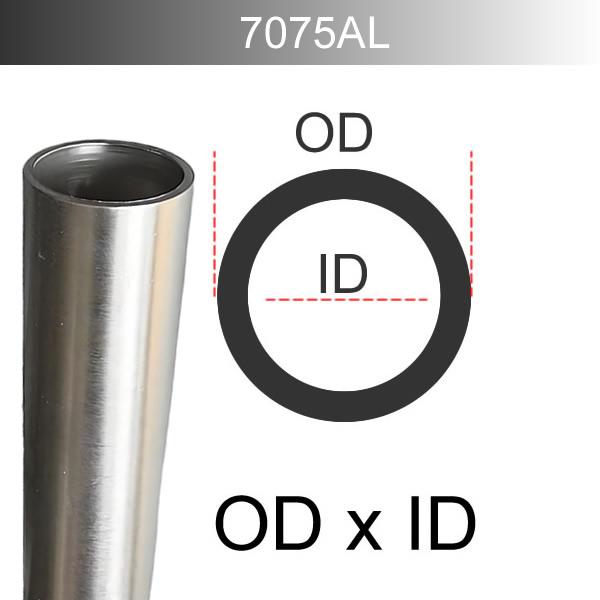 

7075 Aviation aluminum tube Aluminum alloy pipe High precision super hard material For tents Hiking poles OD 5 to OD 30mm 5x3mm