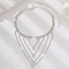 Rhinestone Feet Multi-Layer Fringed Beach Vacation Fashion Simple Anklet Anklet Anklet