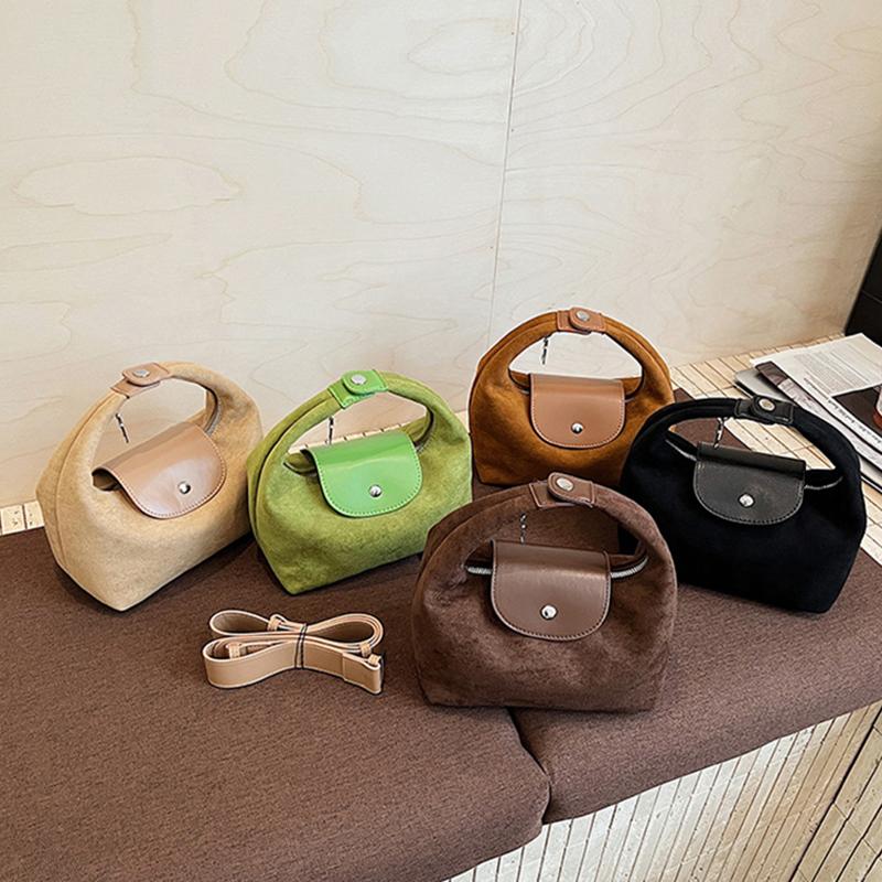 Yogodlns Fashion Women Nubuck PU Leather Handbags High Quality Ladies Small Shoulder Hobo Bags Casual Crossbody Bags for Daily Use